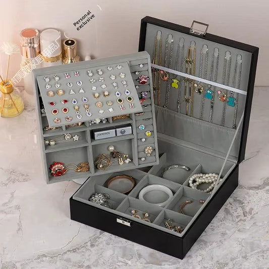 Joyero Organizador con Bandeja Extraíble Multifuncional XL